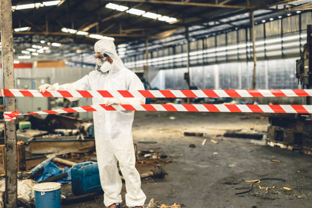 Professional Hoarding Cleanup technician working in Nephi, UT